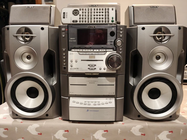 SUPER RARE SONY MHC-ZX70DVD 5 CD DVD Home Cinema System with