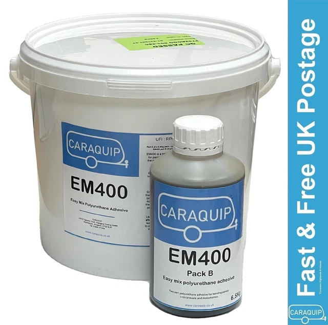 CARAVAN WALL PANEL Repair Kit A & B Polyurethane Adhesive Static
