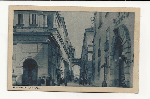 Cartolina - Capua - Corso Appio - 1935