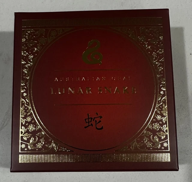 2025 AUSTRALIAN OPAL Lunar New Year Snake 1 Oz Silver Proof Coin 6000