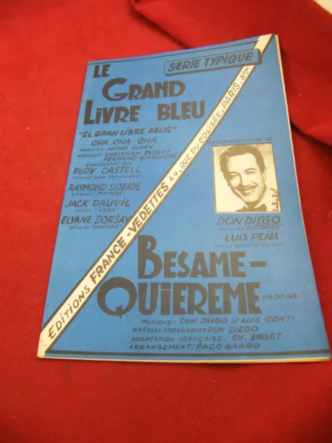 "Partition Le grand livre bleu Besame quiereme Don Diego Cha Cha Cha"