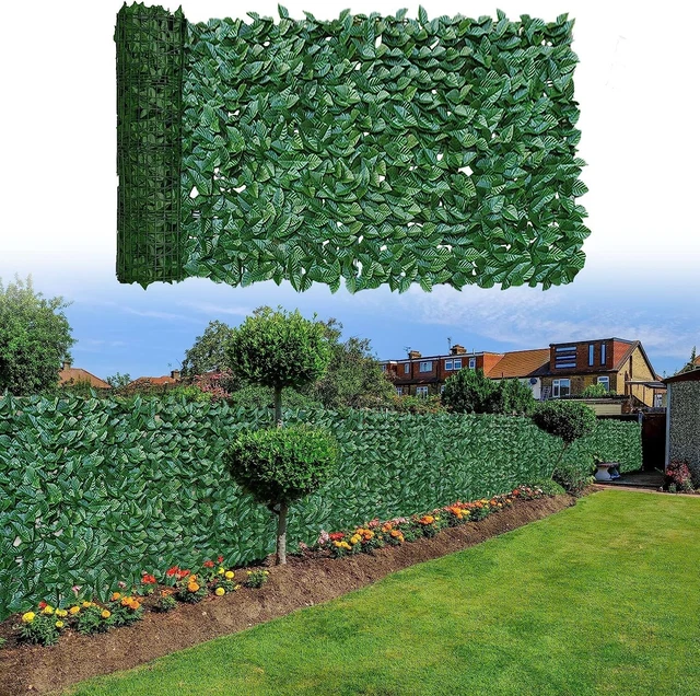 1x3M Sichtschutzhecke Windschutz Efeu Sichtschutz Balkonverkleidung Blätterzaun 2