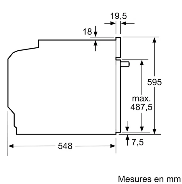 Bosch Four intégrable 71l 60cm a+ pyrolyse blanc 6