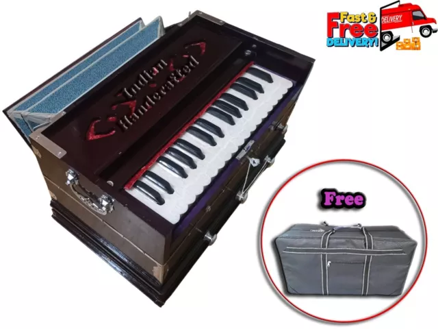 Harmonium 4 Stopper Double Bellow Musical Instruments 32 Key Long Sustain Sound