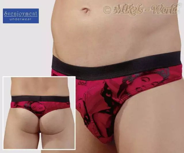 Lingerie - Rio-Swell-String Con Hollywood Stampa Rosso-Nero