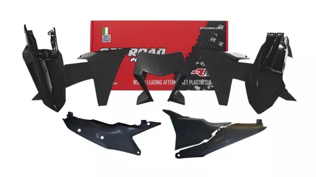 Racetech Plastik Komplett Kit KTM EXC EXF 250 350 450 2024 Satz Teile schwarz