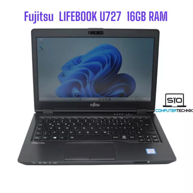 Fujitsu Lifebook U727 - 12,5 Zoll Notebook i5-6200U 16GB 256 GB Win11 Backlight