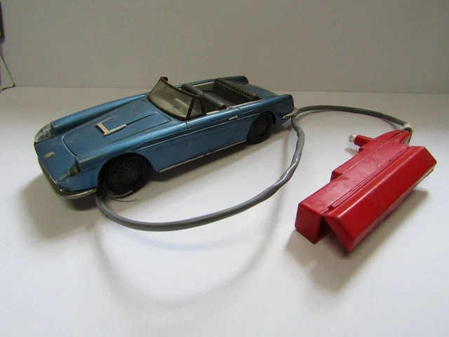 Voiture Ancienne Jouet Mont Blanc 'Oiseau De Feu' En Tôle - Modèle Vintage De Collection