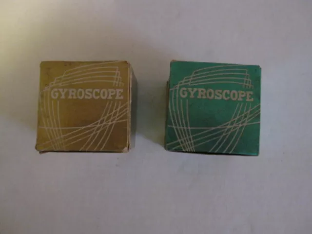 Pair of Wonderful Toy Gyroscope Vintage Metal toy Spinning Top