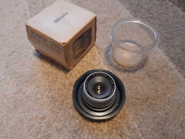 Minolta - E Rokkor - 50mm f/4.5 - Enlarger Lens - Made In Japan