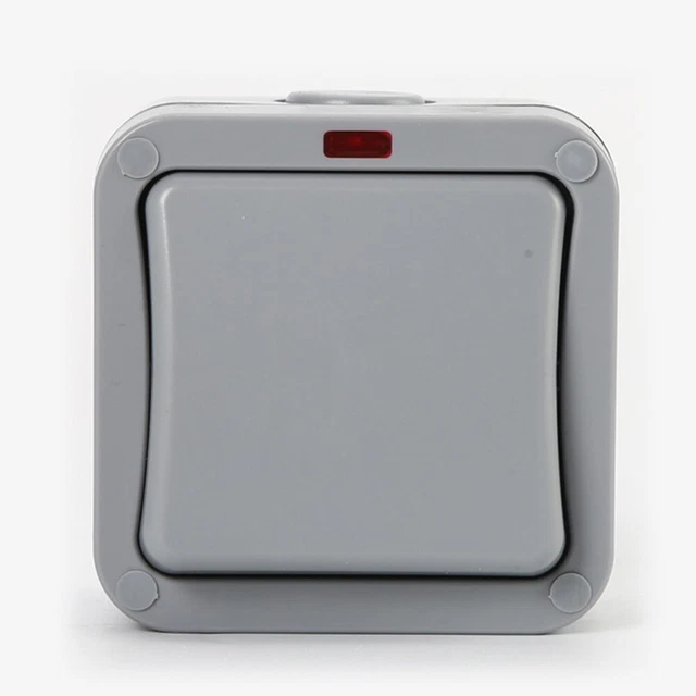 130 x 80 x 70 mm scatola di derivazione grigio IP65 impermeabile ABS DIY Power Case esterno per proiettore (5,1 x 3,1 x 2,8 pollici