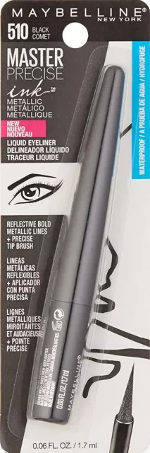MAYBELLINE Master Precise Ink Metallic Liquid Eye Liner BLACK COMET 510 eyeliner