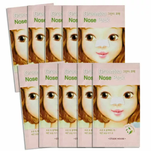 [ETUDE HOUSE] Green Tea Nose Pack 10pcs