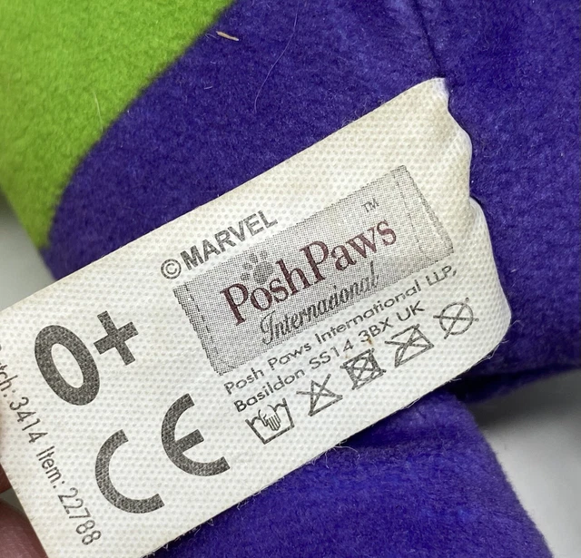 MARVEL COMICS HULK Soft Stuffed Toy Plushies Posh Paws (L3) Superhero