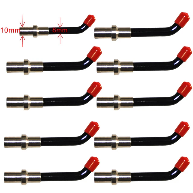 10PC Dental Optical Fiber Guide Rod Tip Glass for LED Curing Light Lamp 8mm 10mm