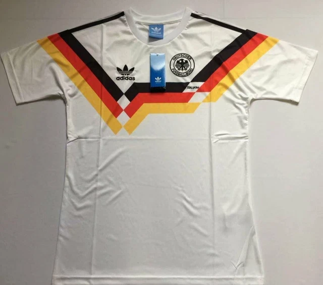Maillot Adidas Football Allemagne de l'Ouest Home Vintage 1988/90 - S, L | LineUp. Vintage Football Store