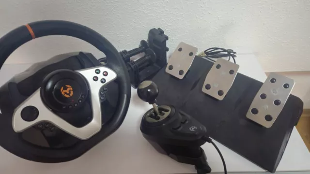 K-wheel pro Pc Playstation Xbox ( Lenkrad Pedalen und Gänge)