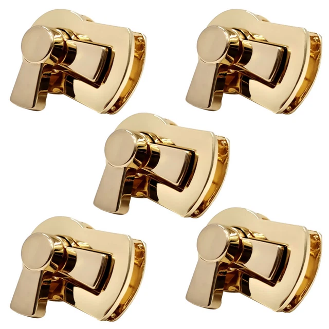 Hapivida 10 Chiusure Twist Turn Lock In Lega Di Zinco Per Borse - Fermatagli Ovali Senza Viti