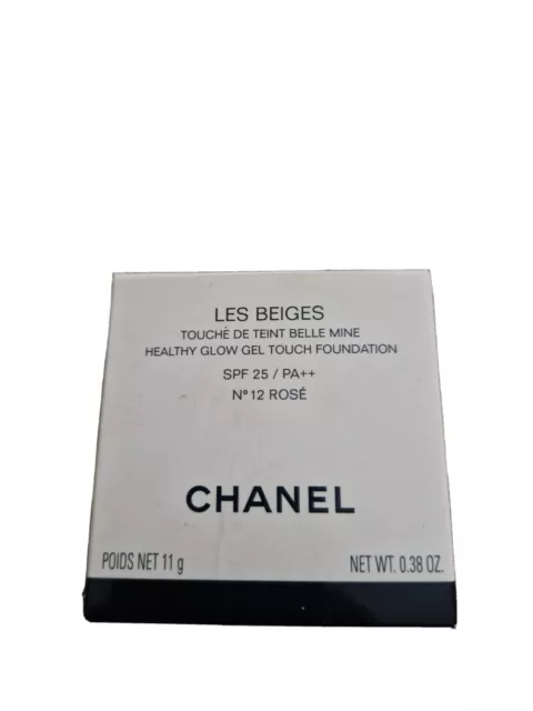 CHANEL LES BEIGES Healthy Glow Gel Touch Foundation - No. 12 - Rose £29.99  - PicClick UK
