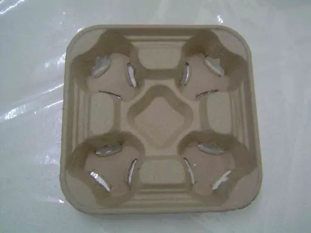 Disposable 4 Cup Carry Trays Takeaway Carrier Cup Holders Cardboard Tea Coffee 2