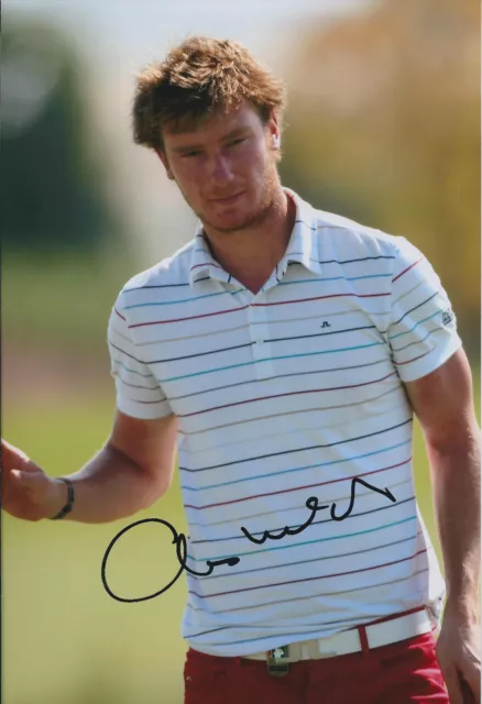 Chris WOOD SIGNED AUTOGRAPH Golf 12x8 Photo AFTAL COA In Person RARE