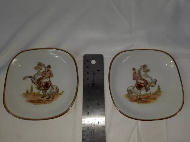 VINTAGE Bareuther Waldsassen Bavaria Germany 4” Plates lot of 2