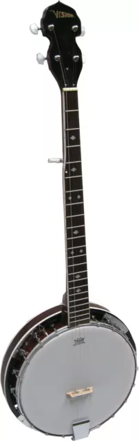 Banjo BJ5-5-saitiges, Mensur 65,5cm, Remo Weatherking-Fell,Randeinlagen,by MSA!n 2