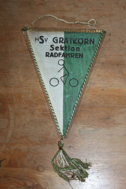 S6176: Banner Wimpel ÖBH HSV Gratkorn Sektion Radfahren  12,5x17cm altes Stück