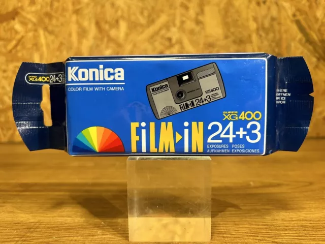 Konica Super XG 400 , Cámara de Fotos Desechable Blister, Estilo Vintage