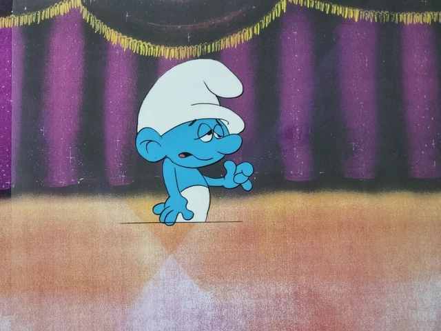 HANNA BARBERA ORIGINAL 1980s Vintage TV SMURFS Animation Art Production ...