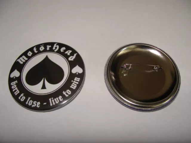 BADGE 56mm   MOTORHEAD born to lose