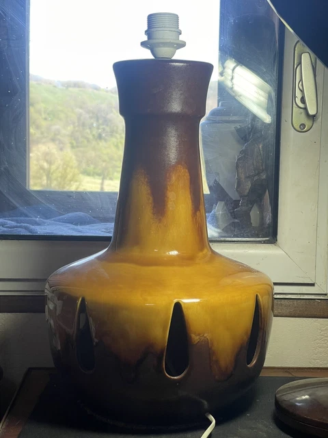 DaLo - Pied de lampe en céramique semi-émaillée, gris