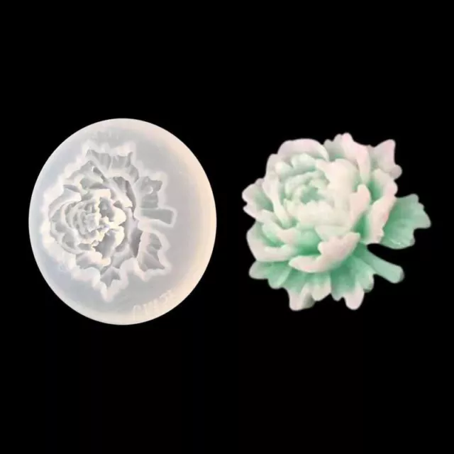 Transprent Flower Bloom Rose Shape Silicone Fondant Soap Cake Mold Baking VFMPLS
