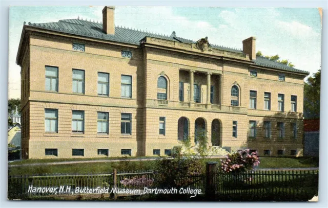 Postcard Butterfield Museum, Dartmouth College, Hanover NH 1911 I182