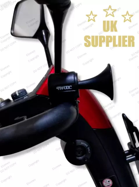 Mobility Scooter Electric Horn. Panic Alarm Loud 120 Decibels.