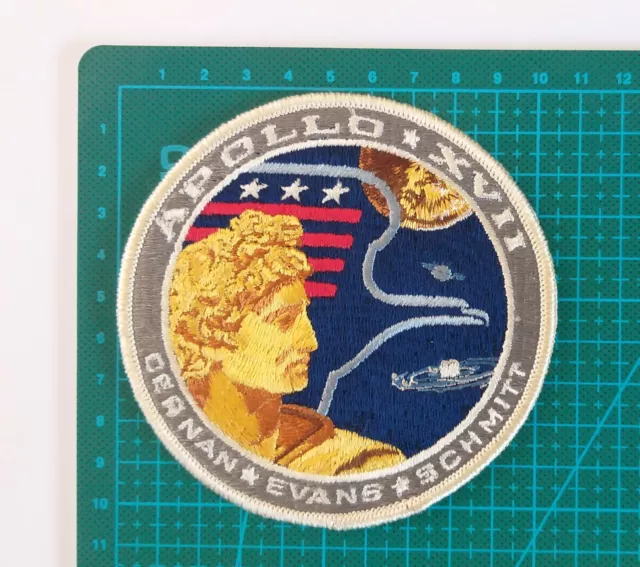 Patch Aufnäher 10,5 cm NASA Apollo XVII Mission Cernan Evans Schmitt Raumfahrt  2