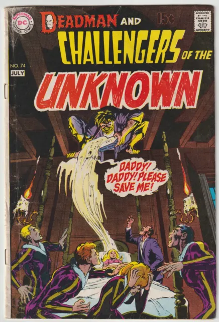 Challengers Of The Unknown #74 (Jun-Jul 1970, DC), VG (4.0), Deadman app.