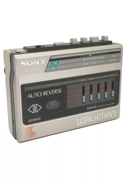 Walkman Sony Wm-F60 Fm/Am Stereo Cassette Player À Restaurer