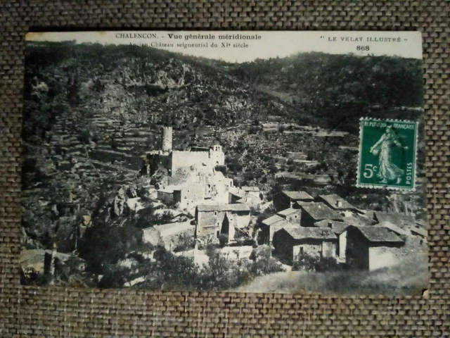 Cpa Chalencon Vue Générale