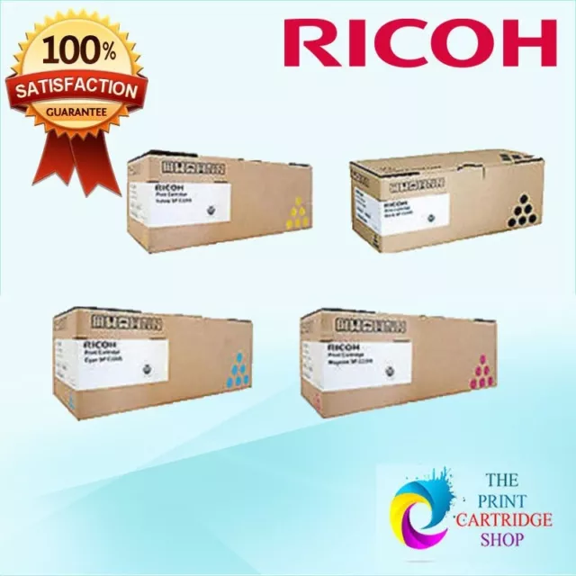 Lanier Ricoh Toner Set CYMK SPC310/C232 SPC231/SPC232SF/SPC242SF/SPC312DN/C310HS