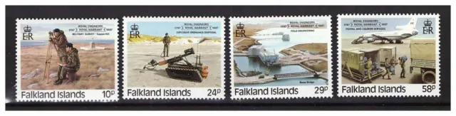 s23141) FALKLAND ISL. 1986 MNH** Royal engineers 4v