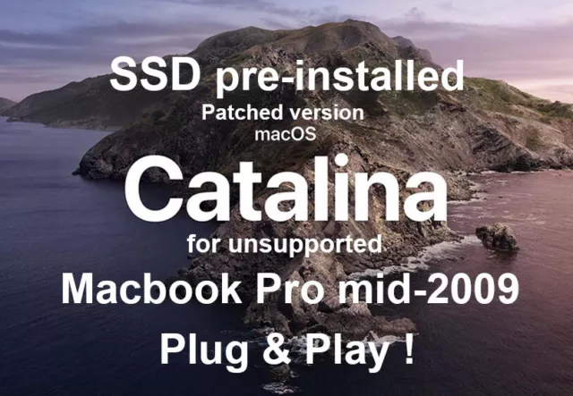 Macbook Pro mi-2009 & 2010- 250Go Samsung SSD-Pre-installed Mac OS Catalina"!