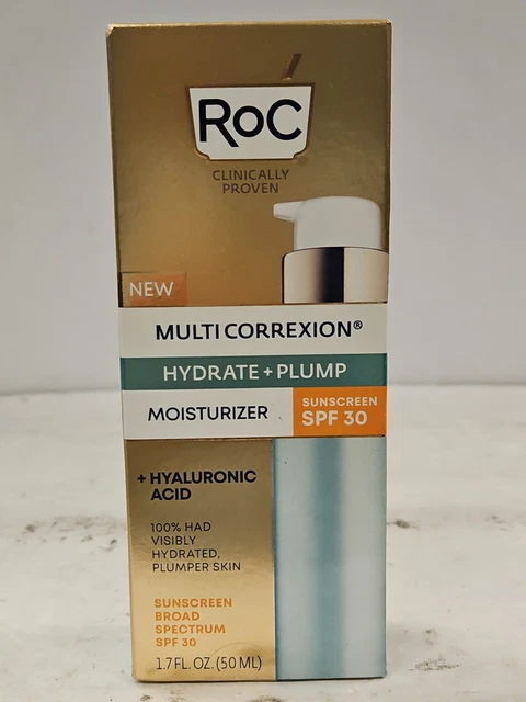 RoC MULTI CORREXION Hydrate + Plump Moisturizer W/SPF 30 - 1.7 floz Exp12/2025