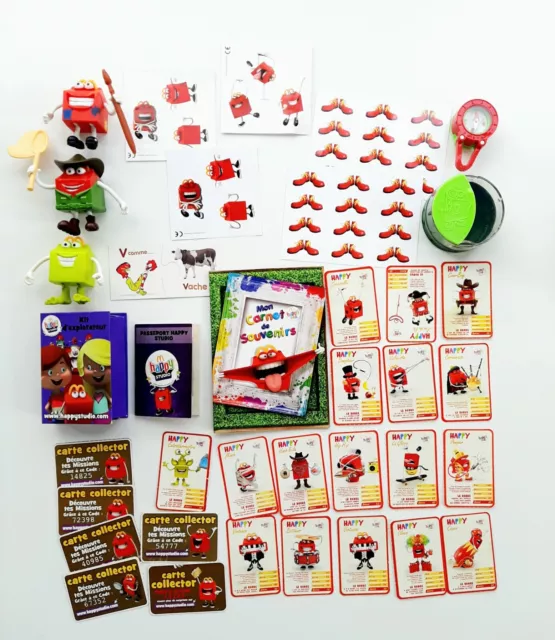 Figurines Mac Donalds Goodies Cartes Happy Meal Autocollants