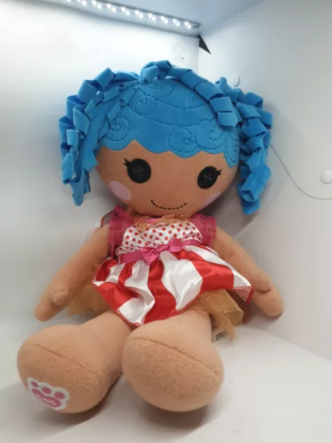 Build a Bear Lalaloopsy La La Loopsy Blue Hair Plush Doll with Dress great gift