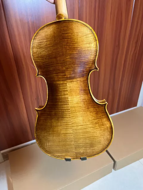 SurpassMusica handmade 4/4 violin solid wood good sound clear grain  with case