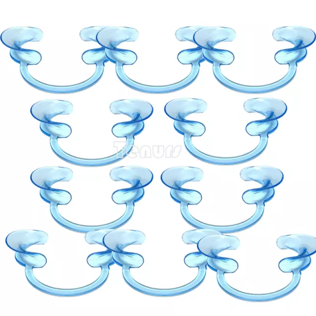 50pcs Dental Intraoral Cheek Lip Retractor Mouth Opener C Type L/M/S Clear/BLue 2