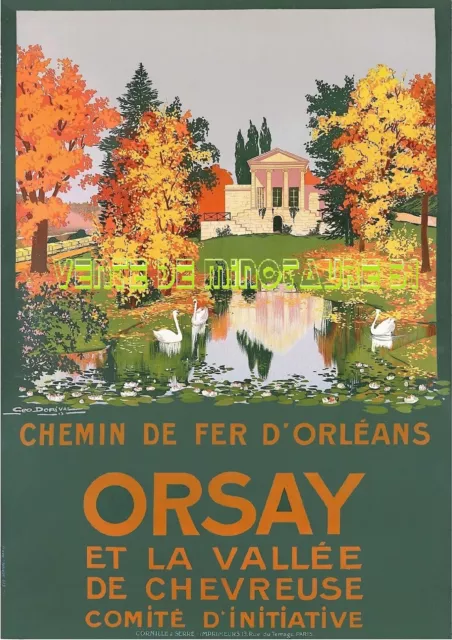 Orsay - la vallée de Chevreuse  91 - affiche plastifiée
