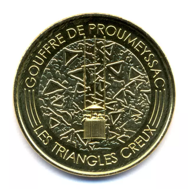 24 LE BUGUE Gouffre de Proumeyssac 11, Triangles creux, 2022, Monnaie de Paris