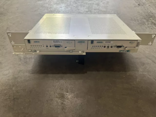 ADTRAN OPTI-3 Chassis 1184003L1 With 2 Cards. (1)1184002L5 And (1)1184002L1